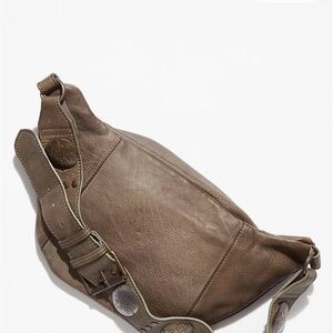 Free People Wilder Embellished Sling Bag Color Frozen Earth